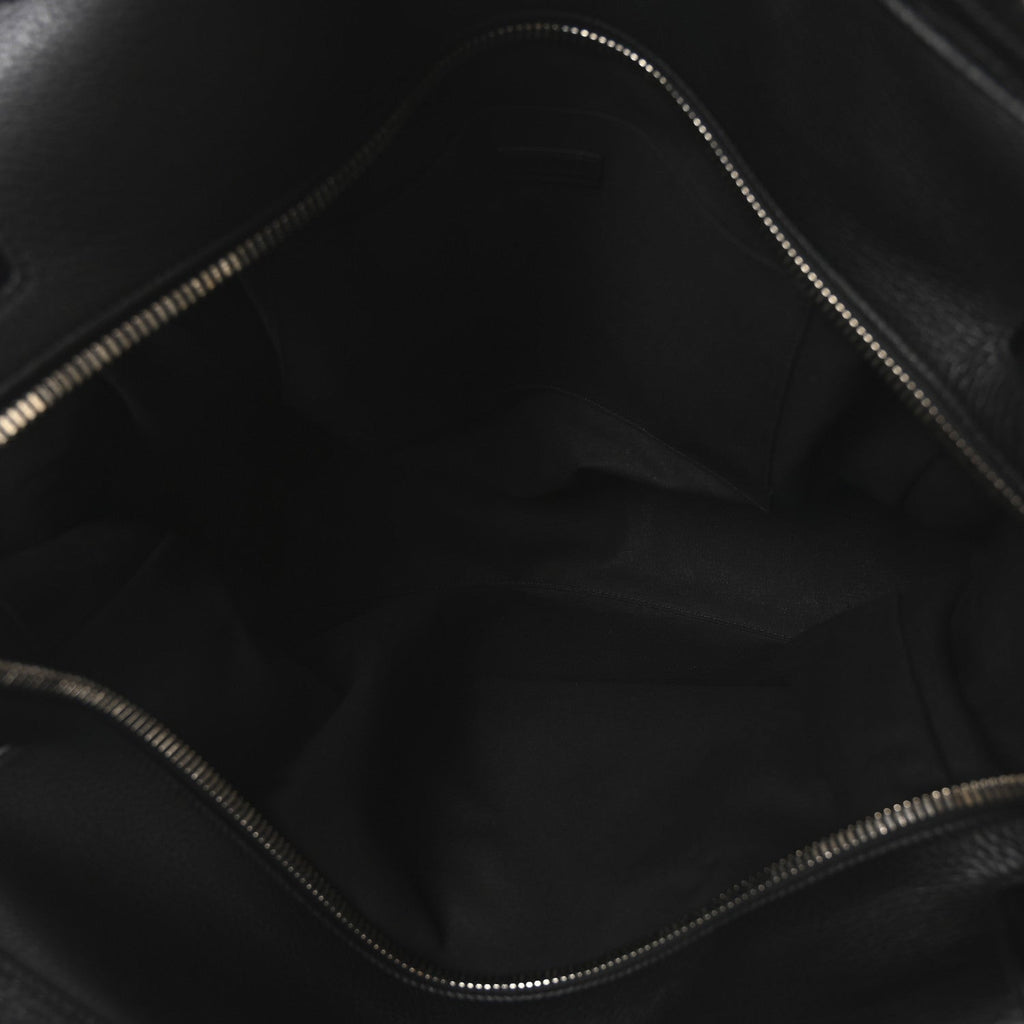 Grained Calfskin Waist Bag Black