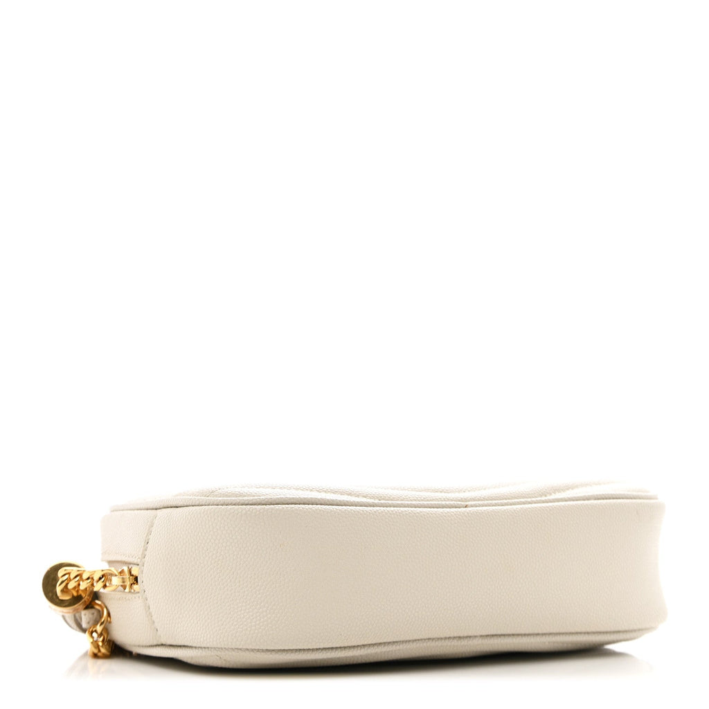 Grain De Poudre Matelasse Monogram Mini Lou Camera Bag Crema Soft