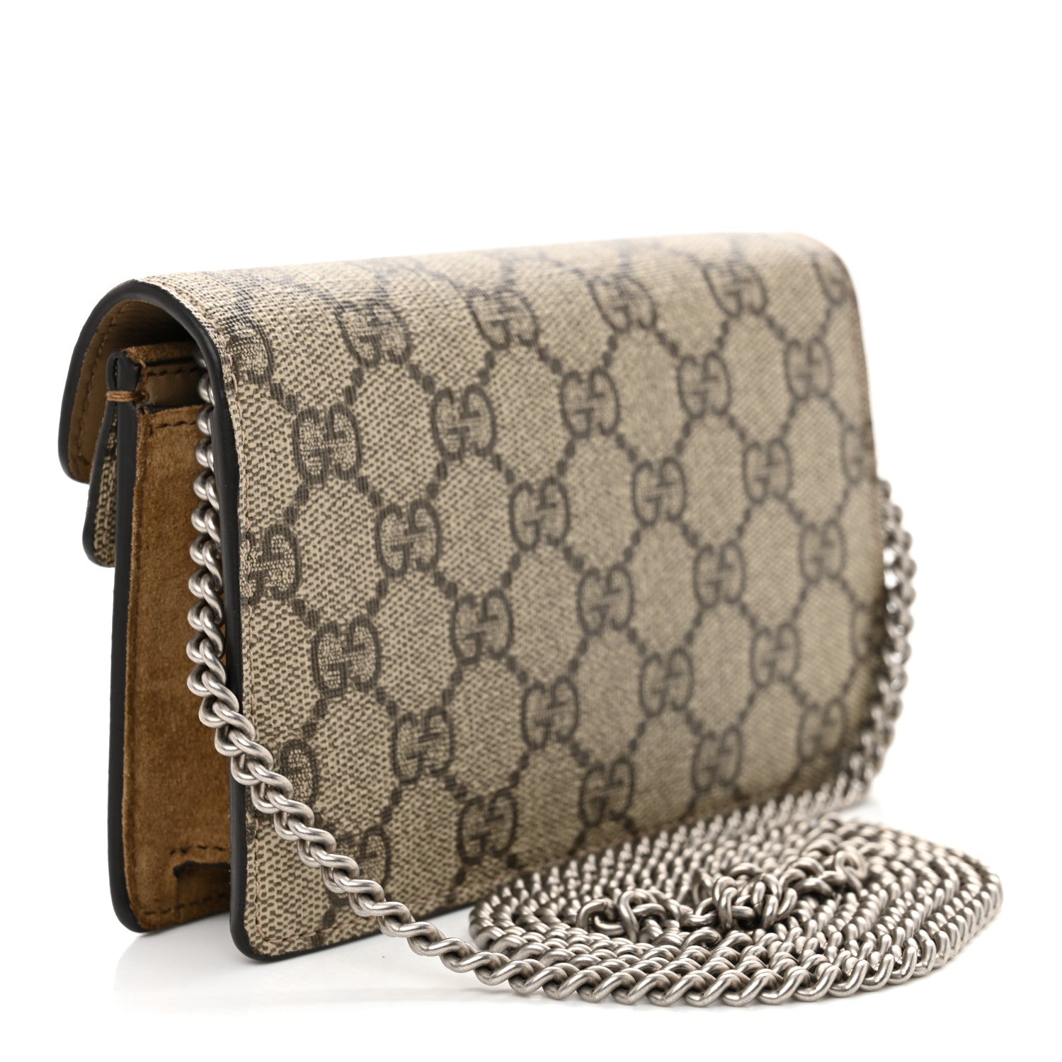 GG Supreme Monogram Super Mini Dionysus Shoulder Bag Taupe