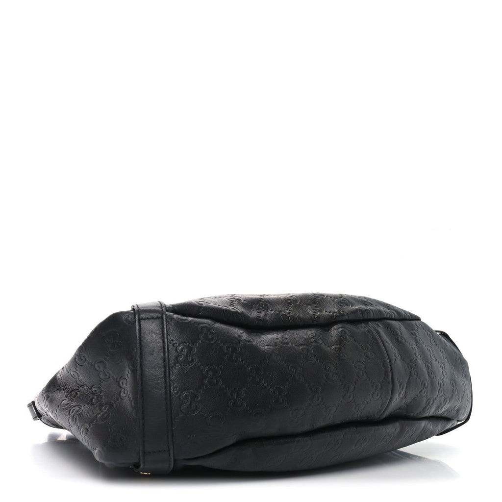 Calfskin Medium Abbey Shoulder Bag Black