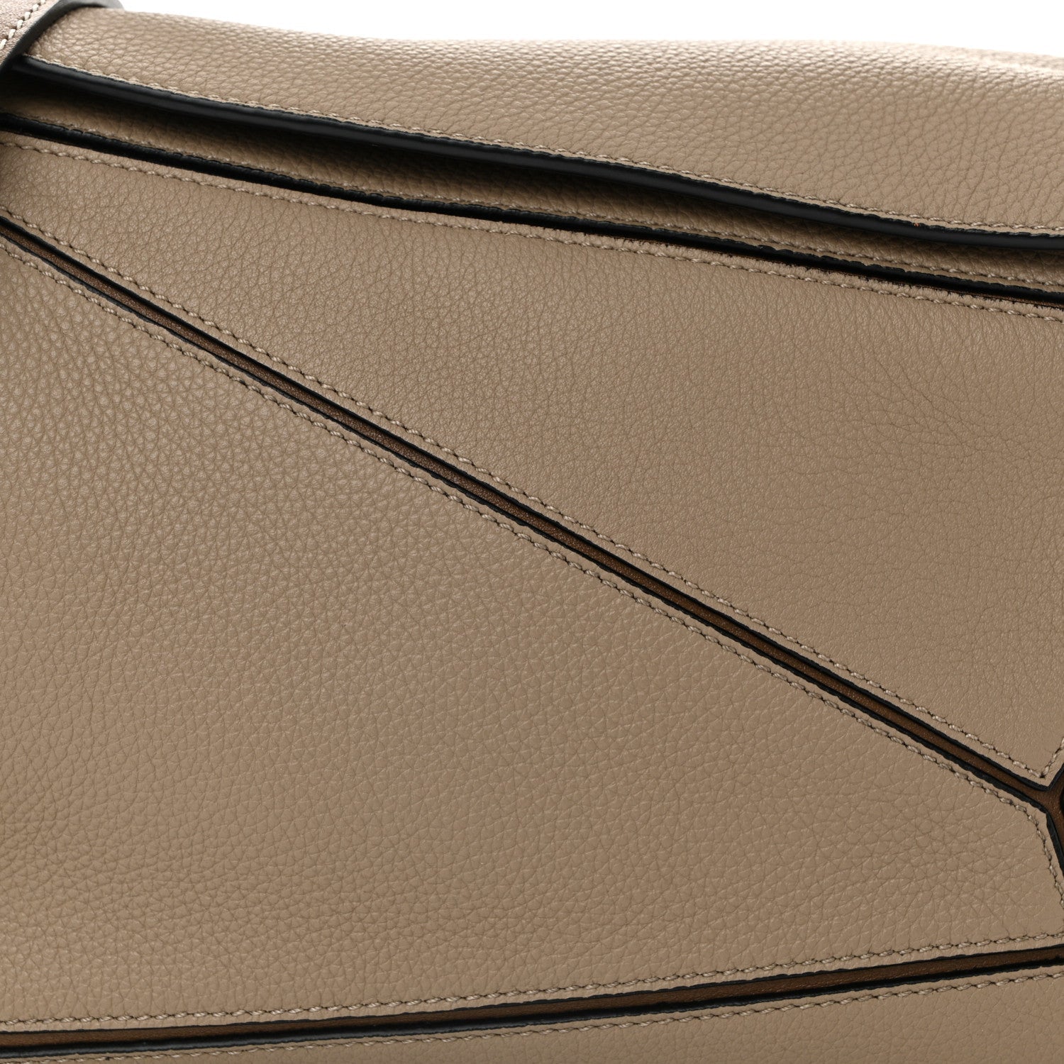 Grained Calfskin Small Puzzle Bag Sand Mink