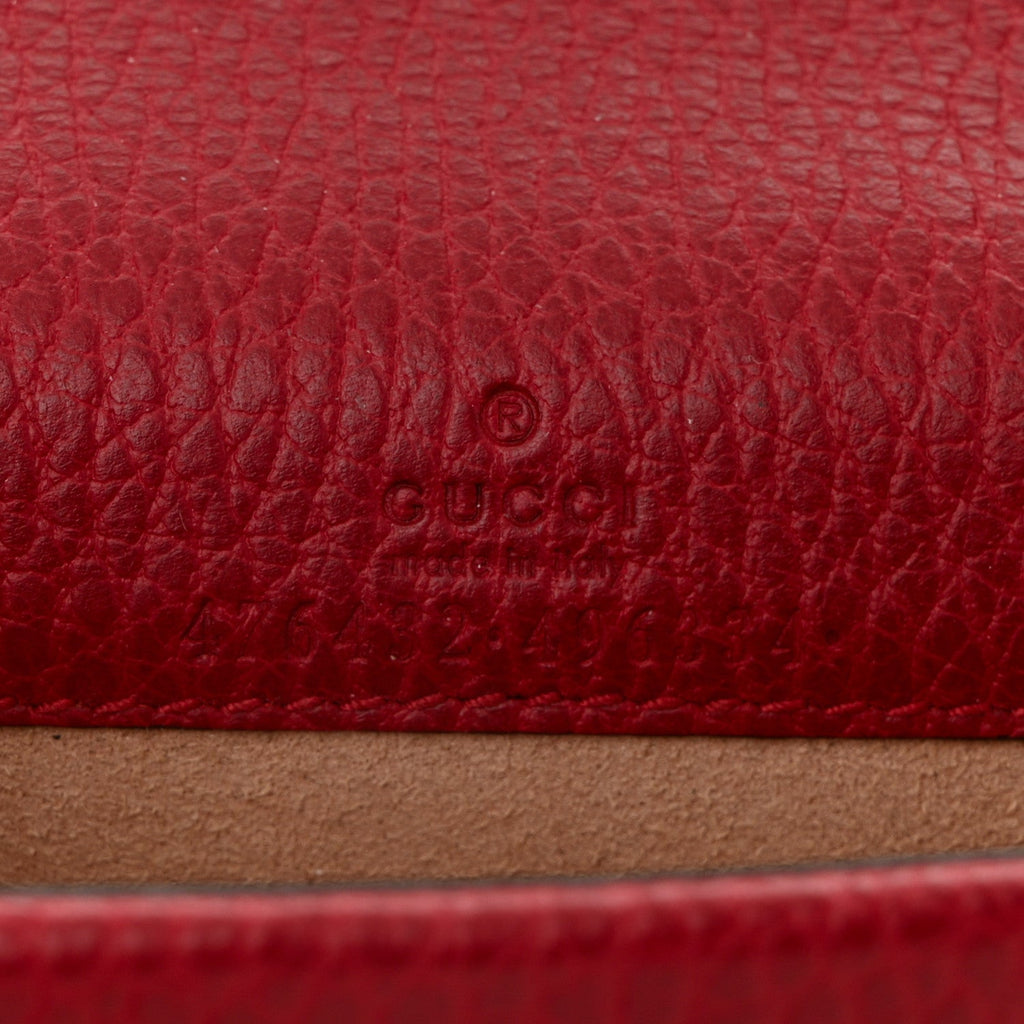 Calfskin Super Mini Dionysus Shoulder Bag Hibiscus Red