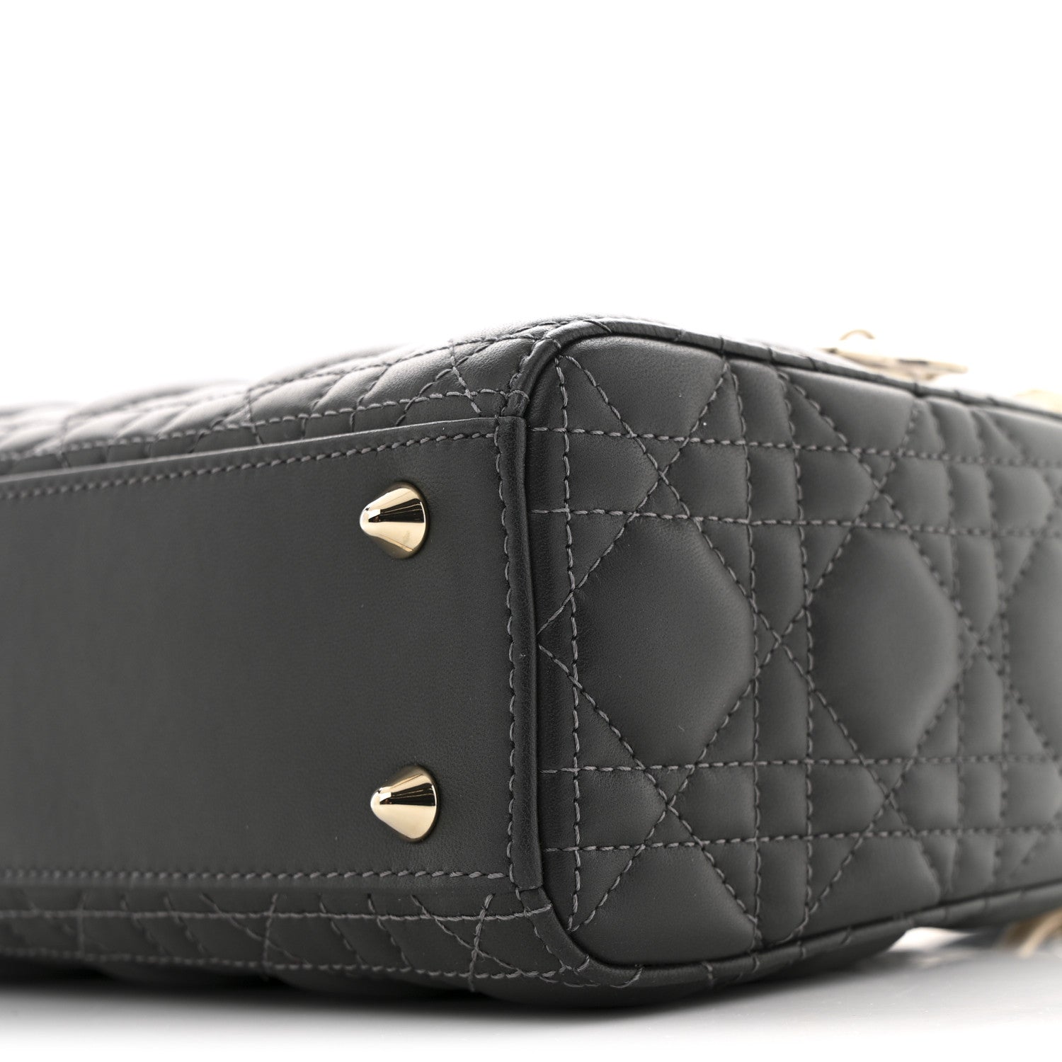 Lambskin Cannage Gradient Small My ABCDior Lady Dior Grey