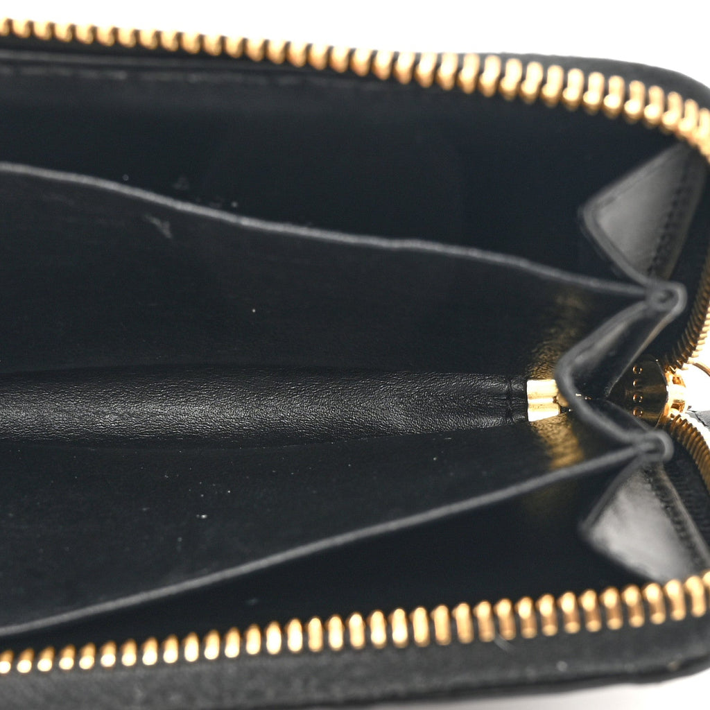 Guccissima Zip Around Card Case Black