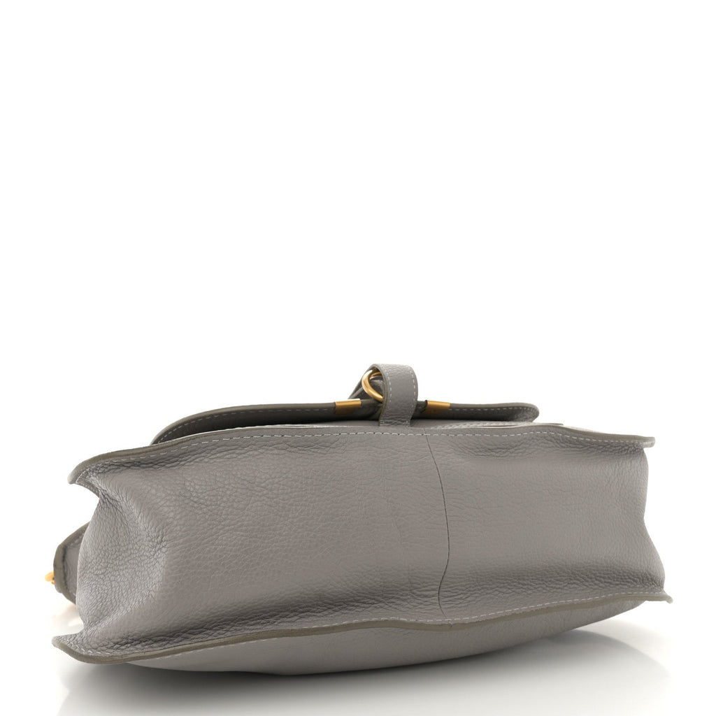 Calfskin Medium Marcie Satchel Cashmere Grey