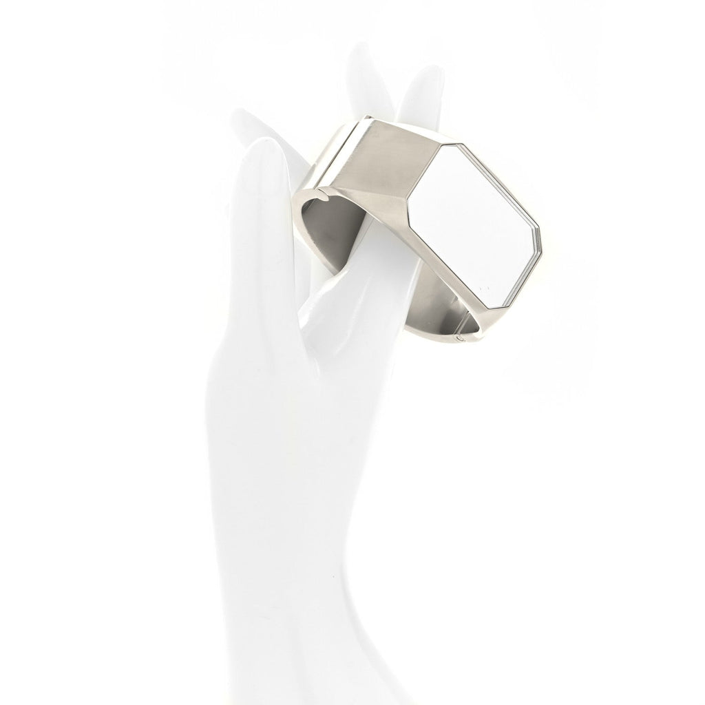 Metal CC Mirror Cuff Silver