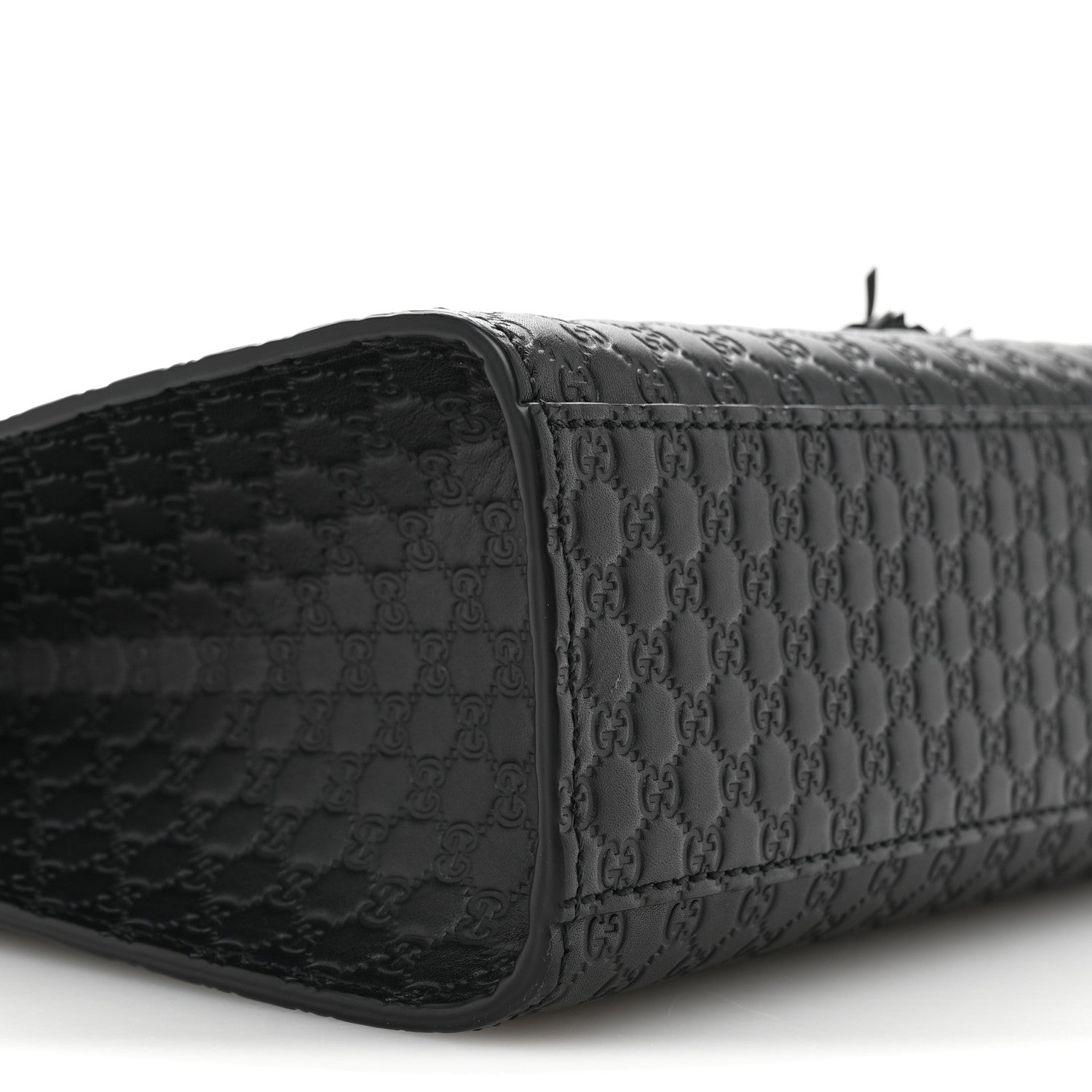 Microguccissima Medium Emily Chain Shoulder Bag Black