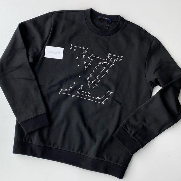 Louis Vuitton Stitch Print Embroidered Sweatshirt