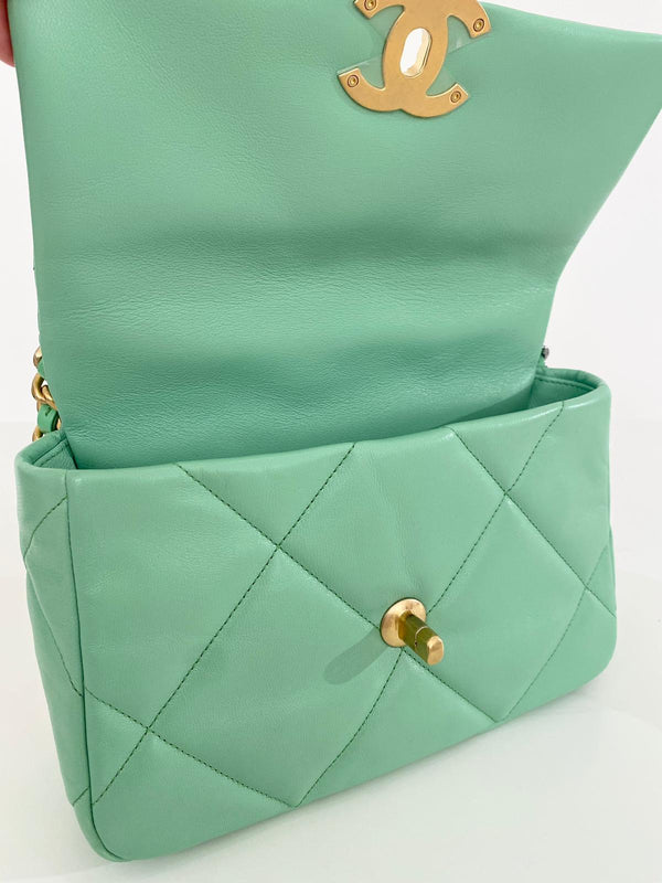 Chanel 19 Flap Bag Mint Small