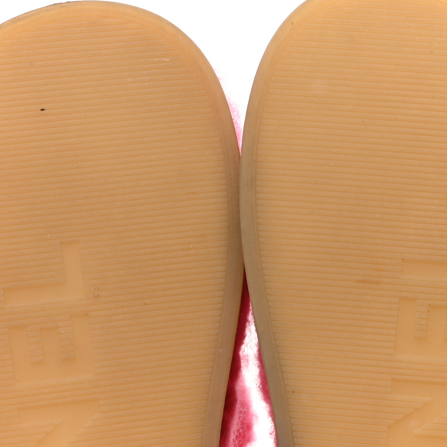 Cord Lambskin Quilted Logo Sandals 37 Pink