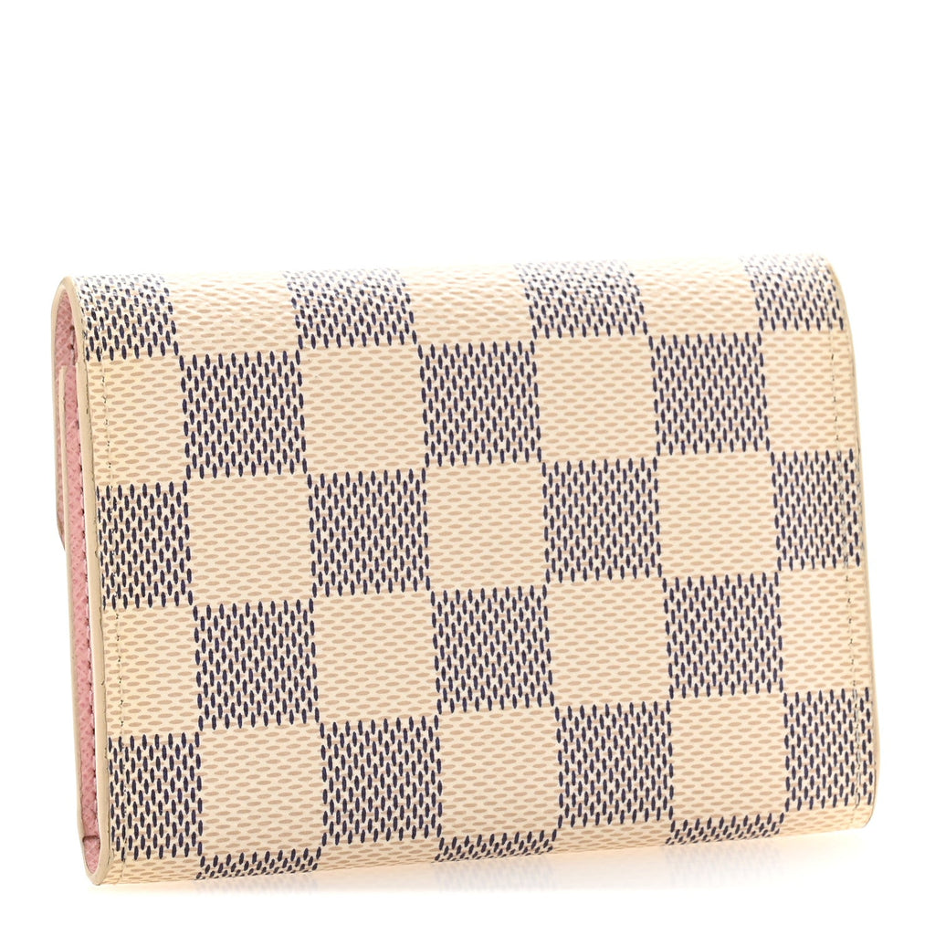 Damier Azur Rosalie Coin Purse Rose Ballerine