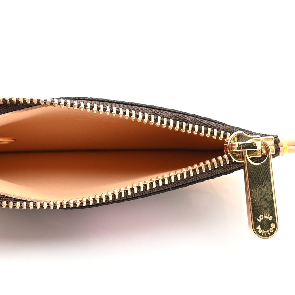 Monogram Cherry Blossom Key Pouch Brown