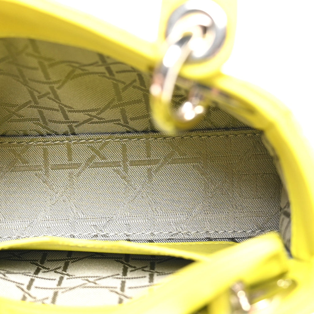 Lambskin Cannage Nano Lady Dior Acid