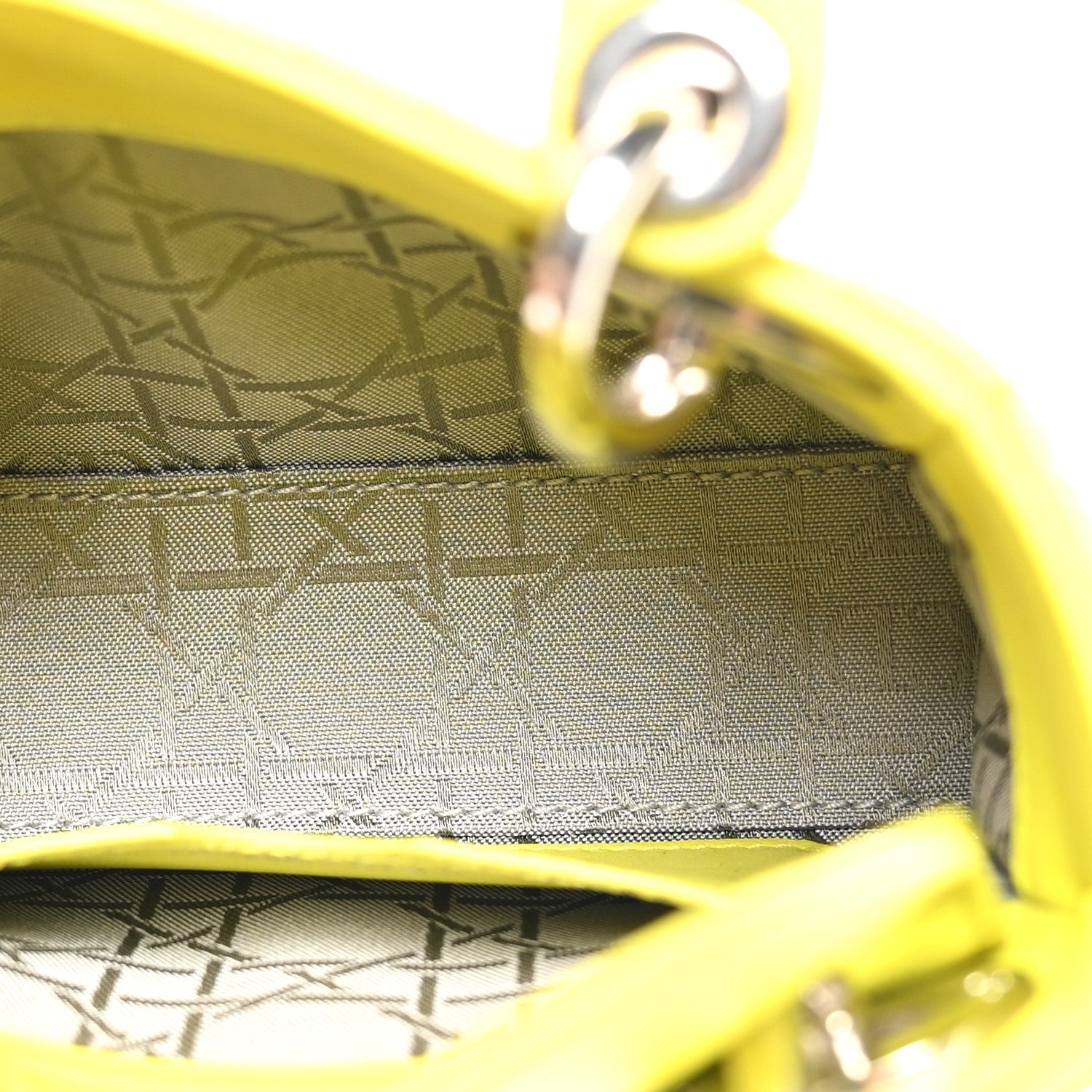 Lambskin Cannage Nano Lady Dior Acid