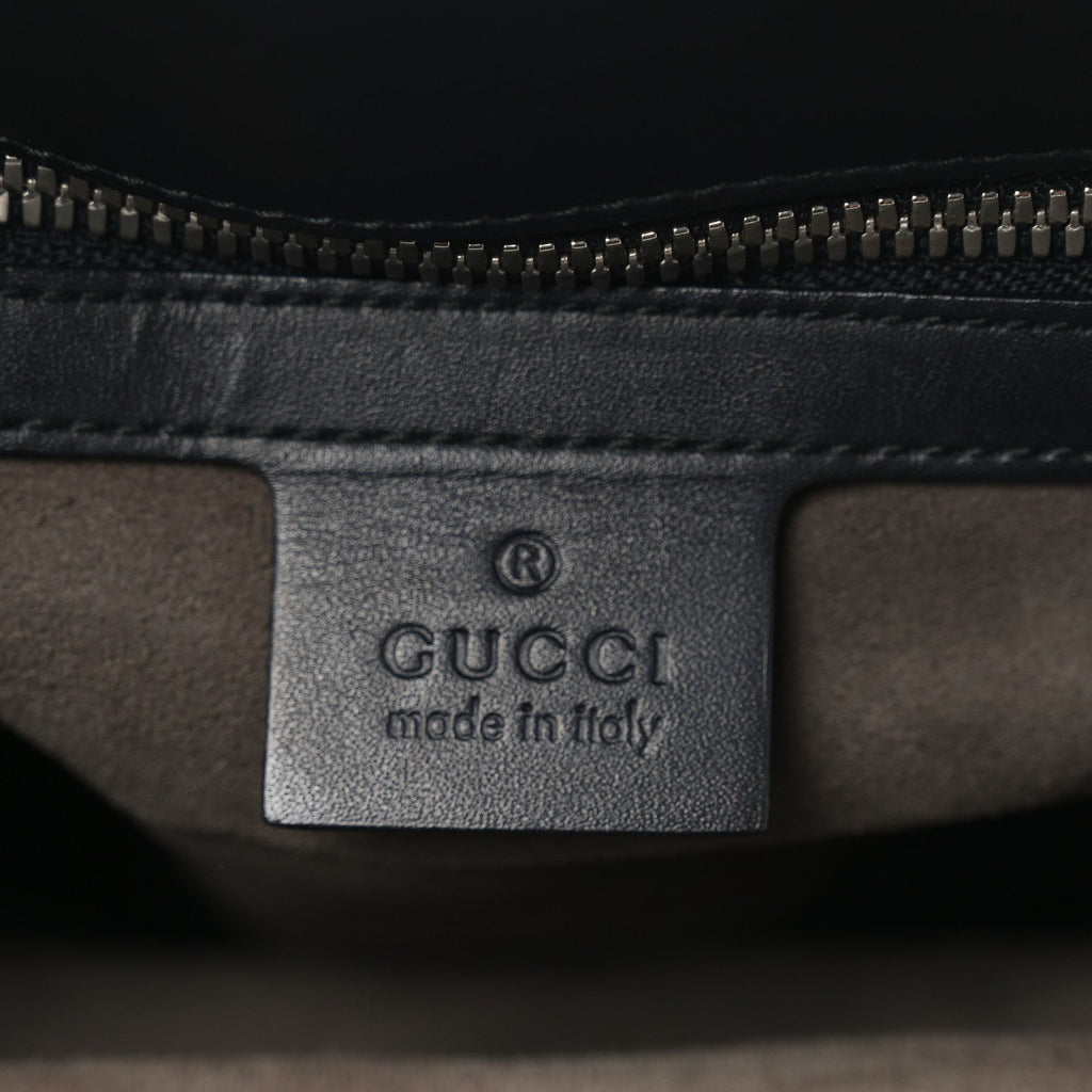 Guccissima Signature Briefcase Black