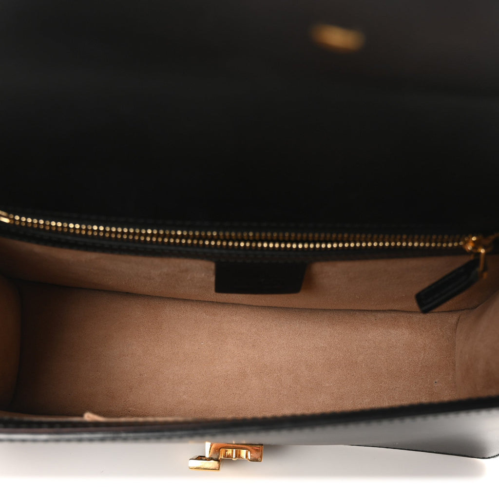 Calfskin Small Sylvie Shoulder Bag Black