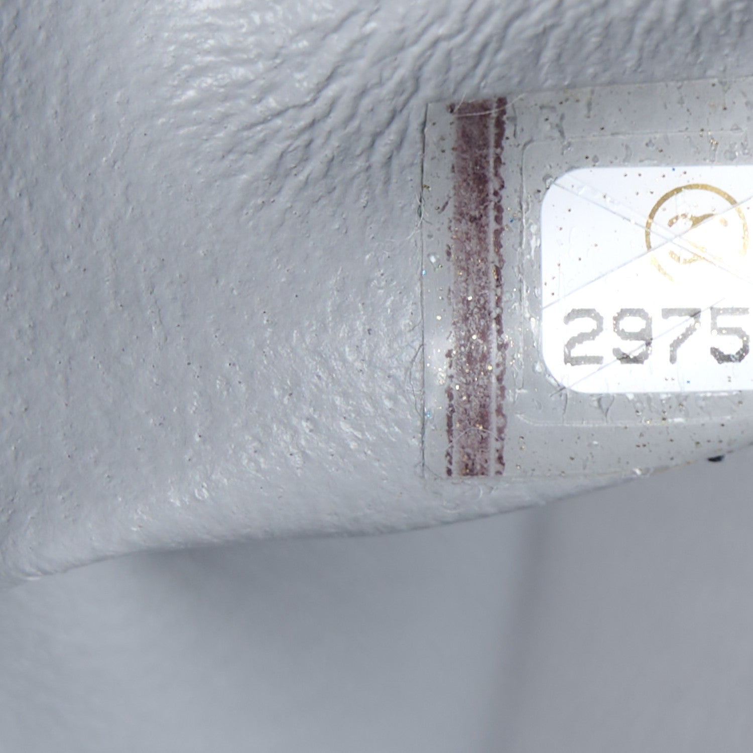 Lambskin Chevron Quilted Mini Rectangular Flap Grey