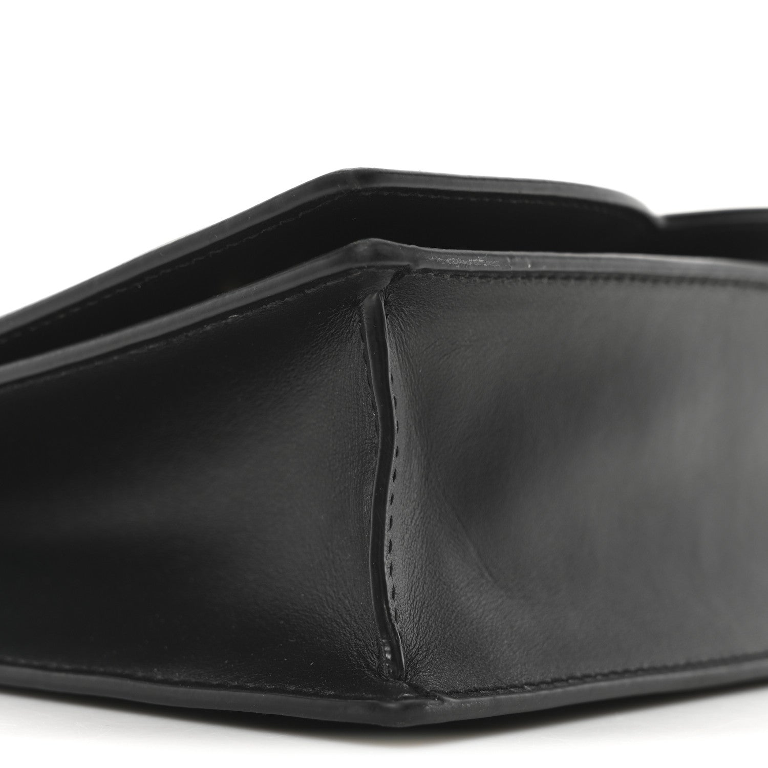 Calfskin DG Logo Flap Crossbody Bag Black