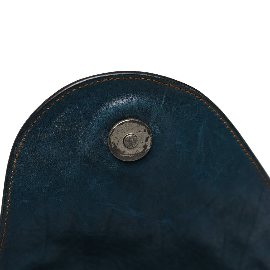 Calfskin Mini Gaucho Crossbody Bag Blue