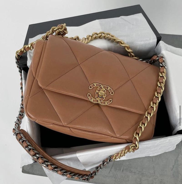 Chanel 19 Flap Bag Caramel Small