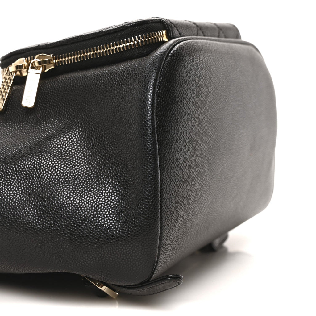 Caviar Quilted Business Affinity Backpack Black