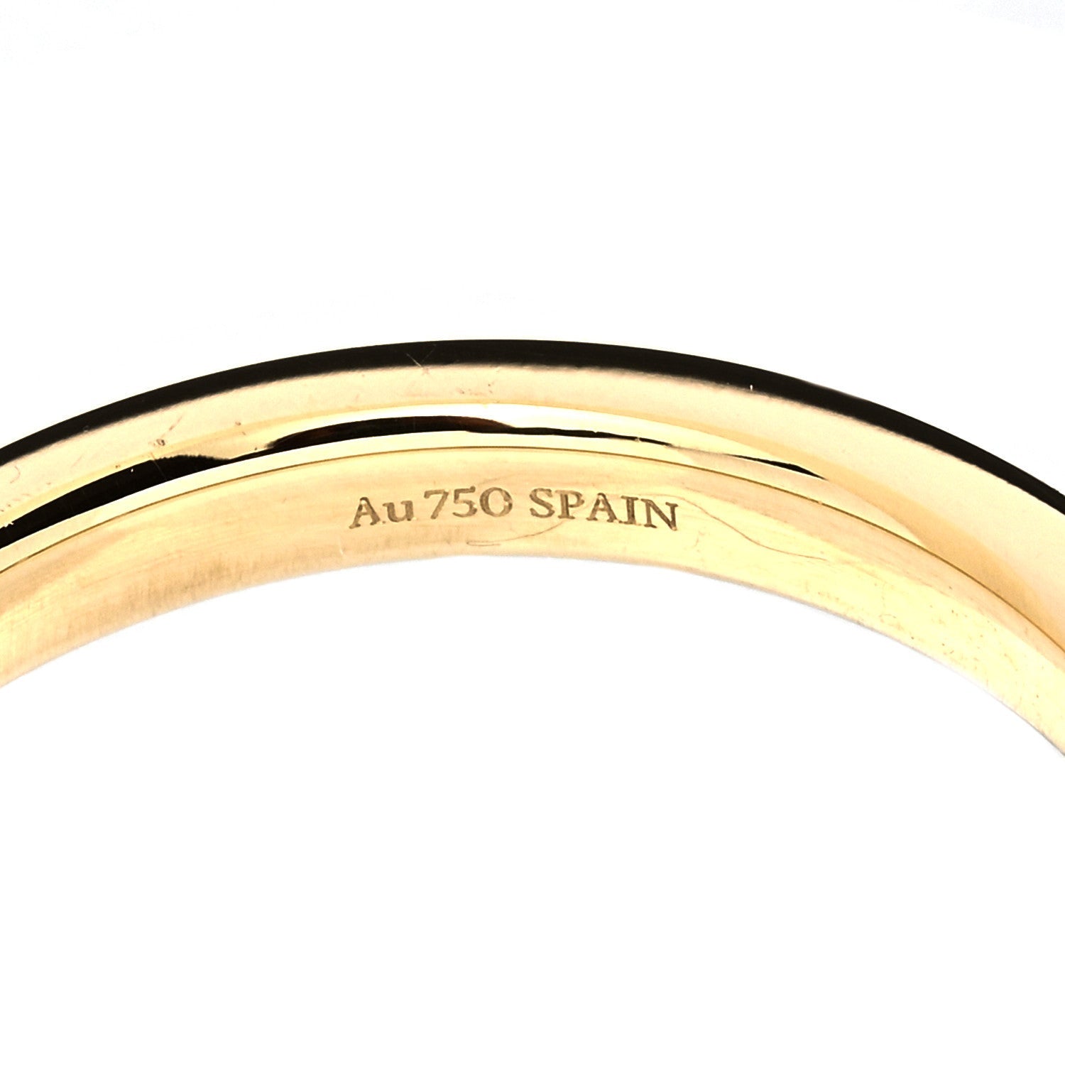 18K Yellow Gold Diamond Elsa Peretti Stacking Band Ring 54 6.75