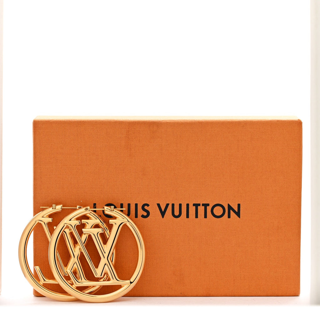 Metal Louise Hoop Earrings Gold