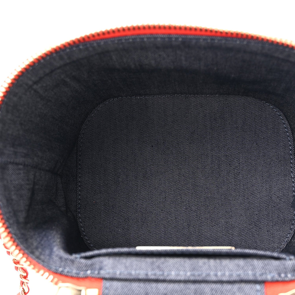 Lambskin Timeless Vanity Cosmetic Case Red
