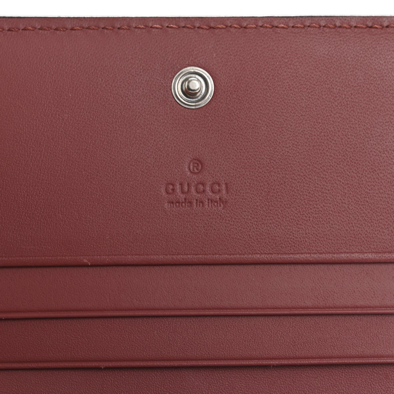 GG Supreme Monogram Blooms Card Case Wallet Beige Multicolor Dry Rose