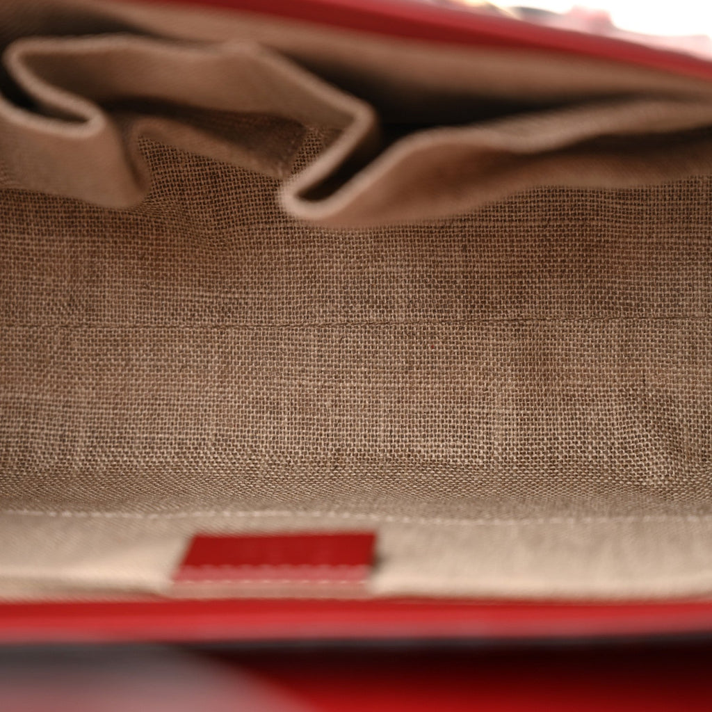 Microguccissima Medium Emily Chain Shoulder Bag Red