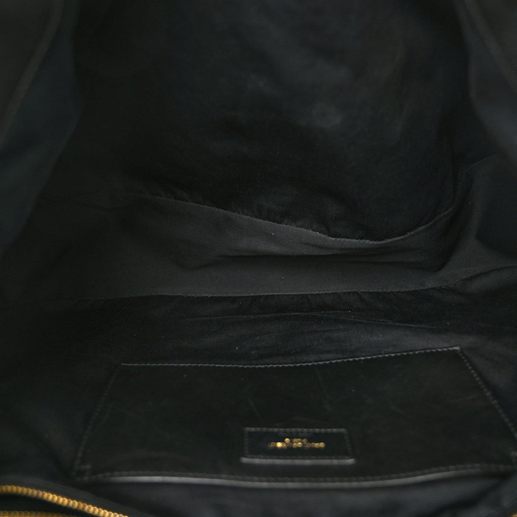 Lambskin Matelasse Monogram Large Jamie 4.3 Black