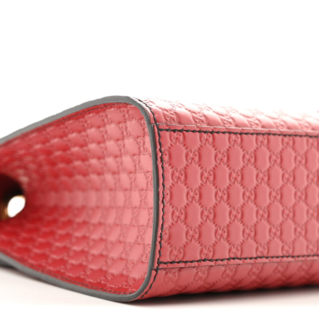 Microguccissima Medium Emily Chain Shoulder Bag Red