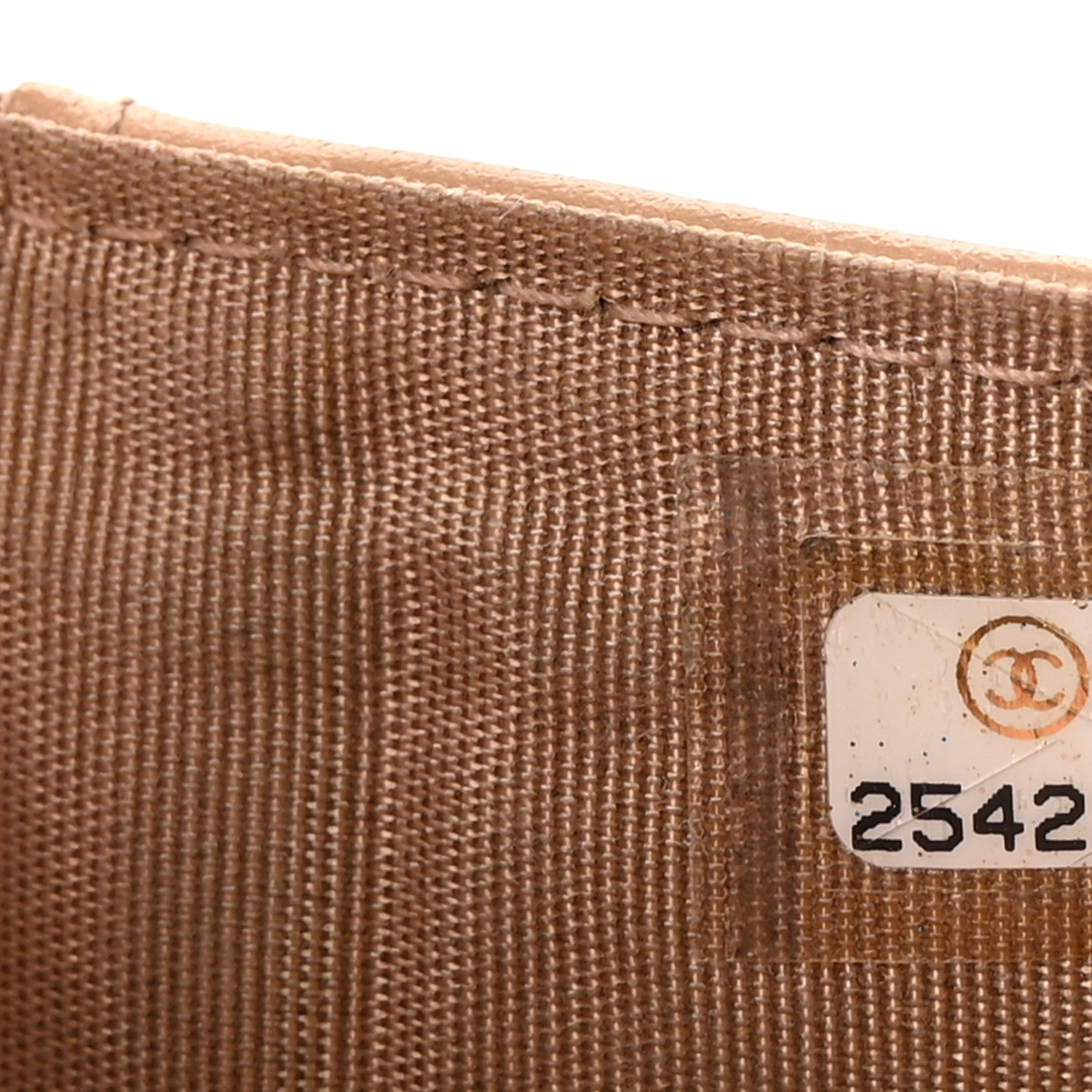 Caviar Quilted Small Boy Flap Wallet Beige