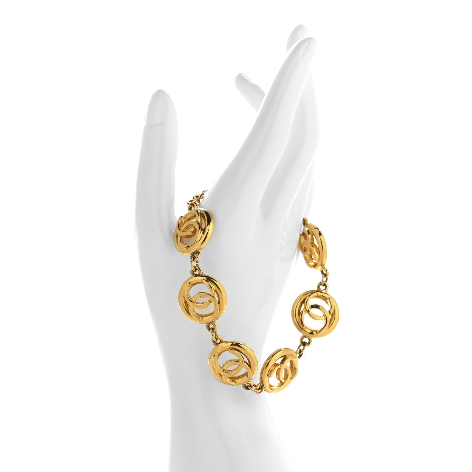 CC Medallion Bracelet Gold