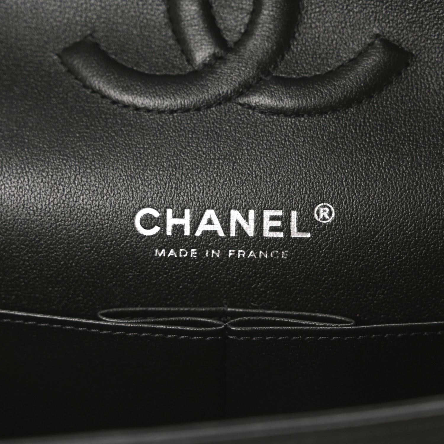 Lambskin Quilted Medium Double Flap So Black