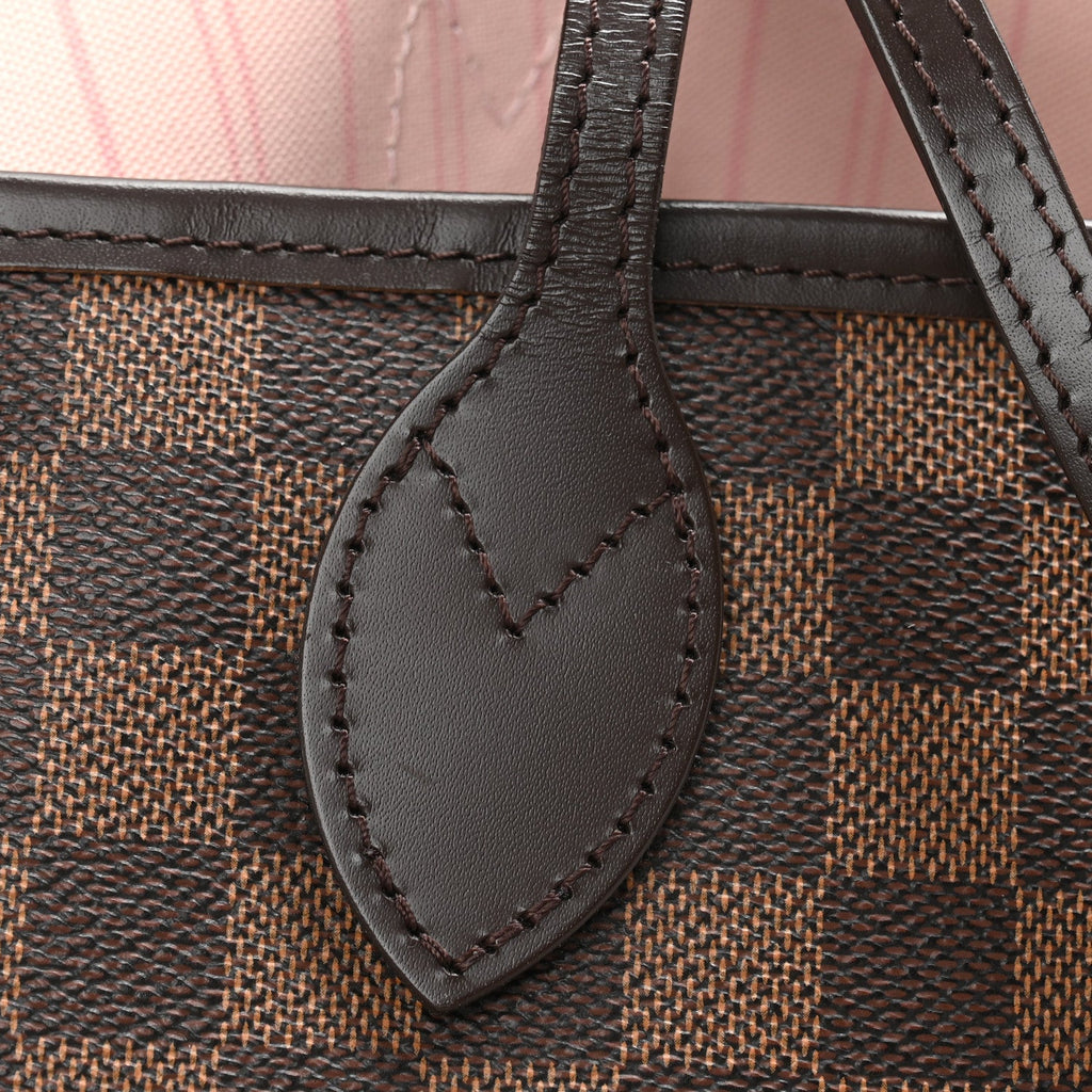 Damier Ebene Neo Neverfull MM Rose Ballerine