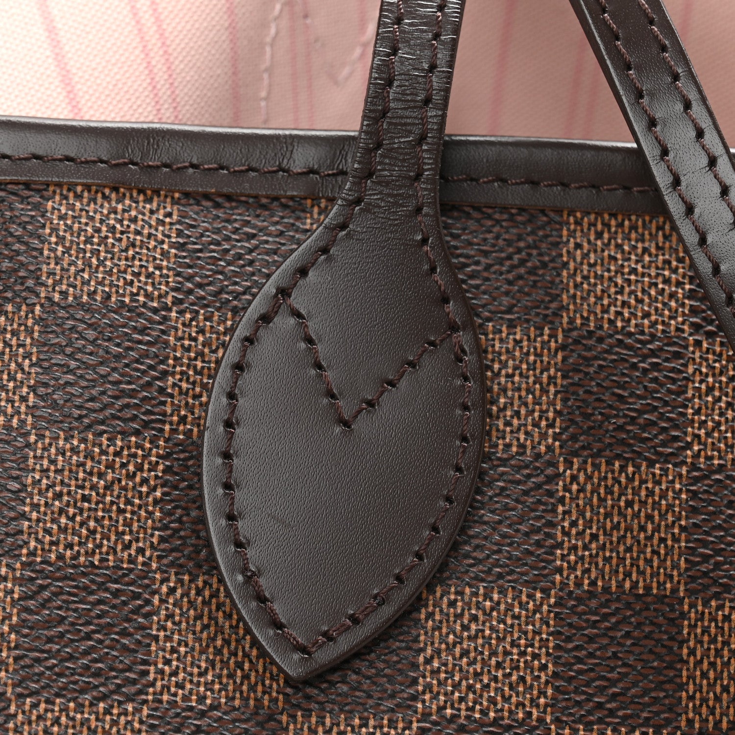 Damier Ebene Neo Neverfull MM Rose Ballerine