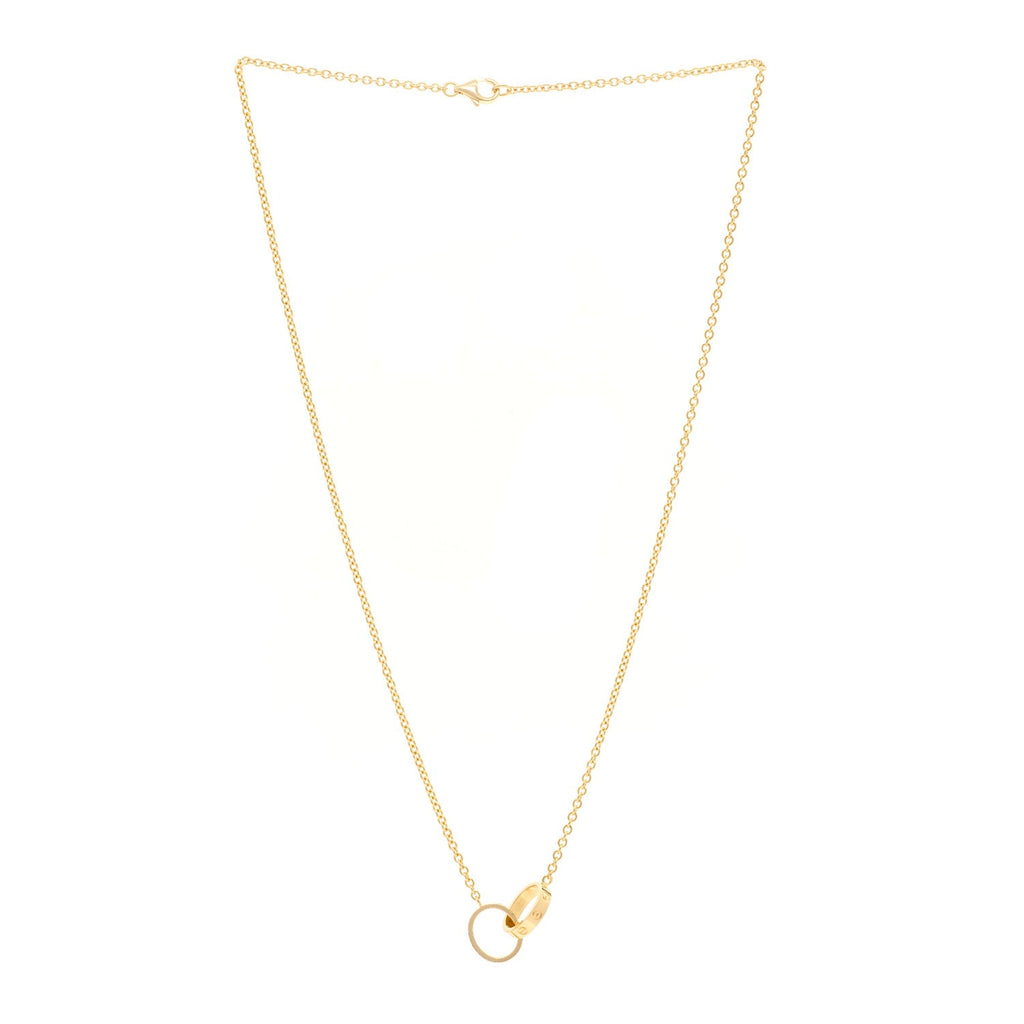 18K Yellow Gold Interlocking LOVE Necklace