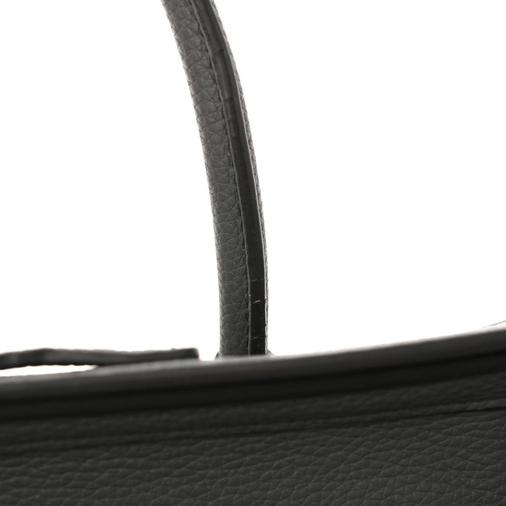 Drummed Calfskin Nano Luggage Kohl