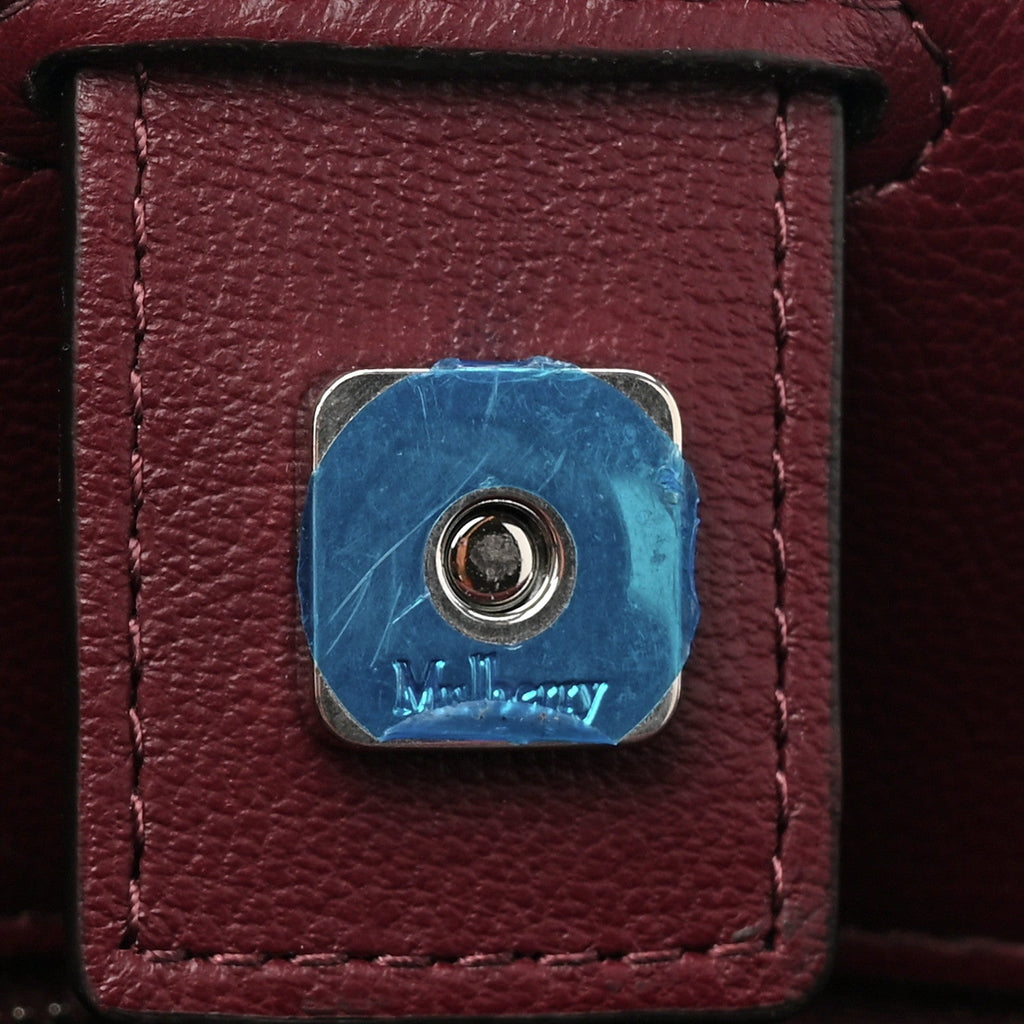 Micro Classic Grain Small Iris Shoulder Bag Black Cherry