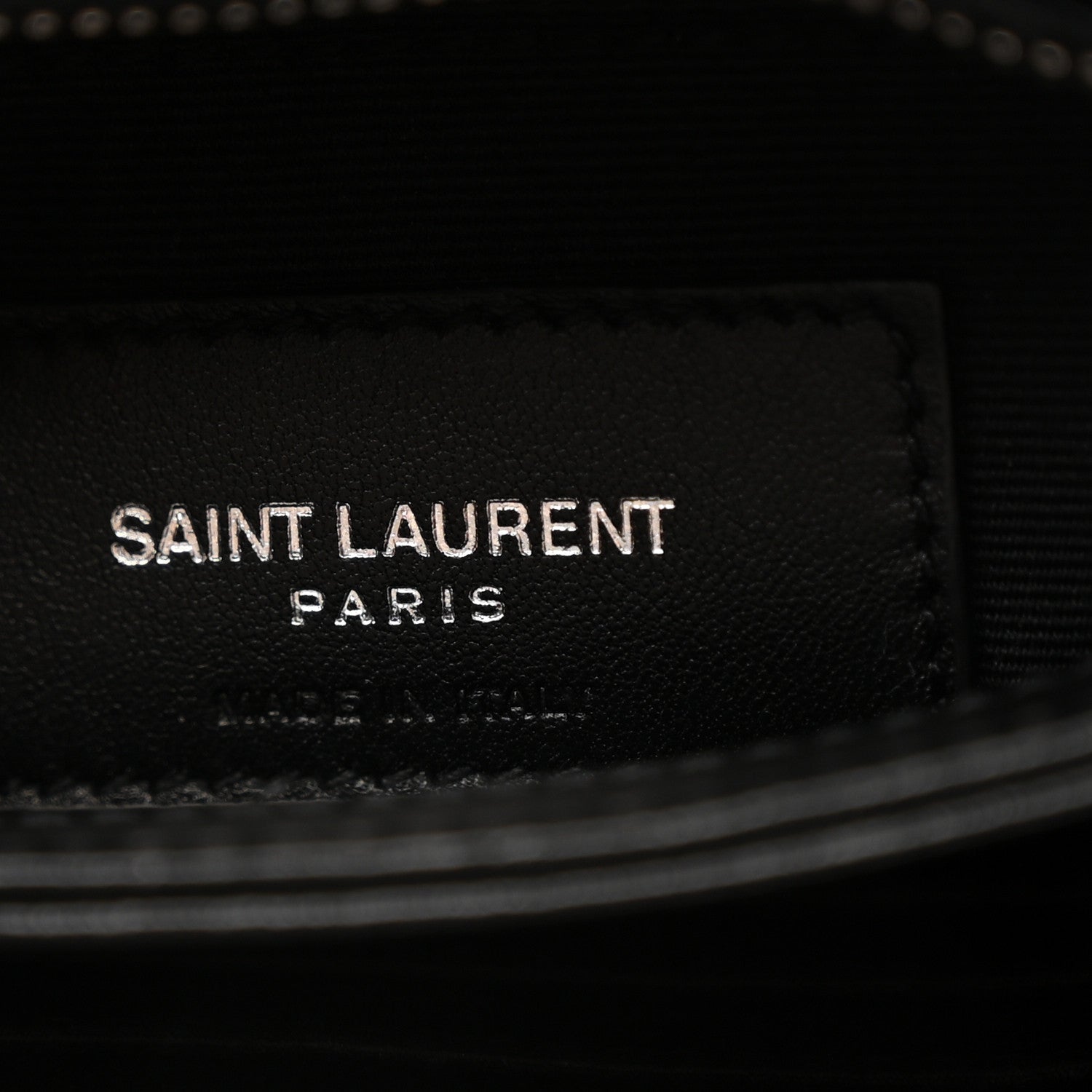 Calfskin Y Quilted Monogram Toy Loulou Crossbody Bag Black