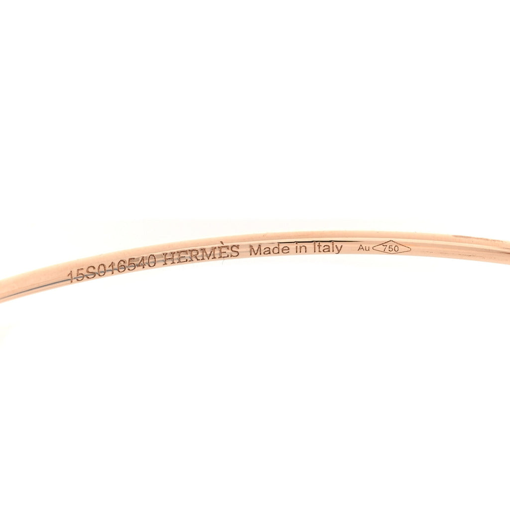 18K Rose Gold Filet D'Or Hoop Earrings