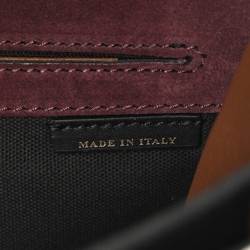 Derby Calfskin House Check Small Macken Crossbody Bag Tan