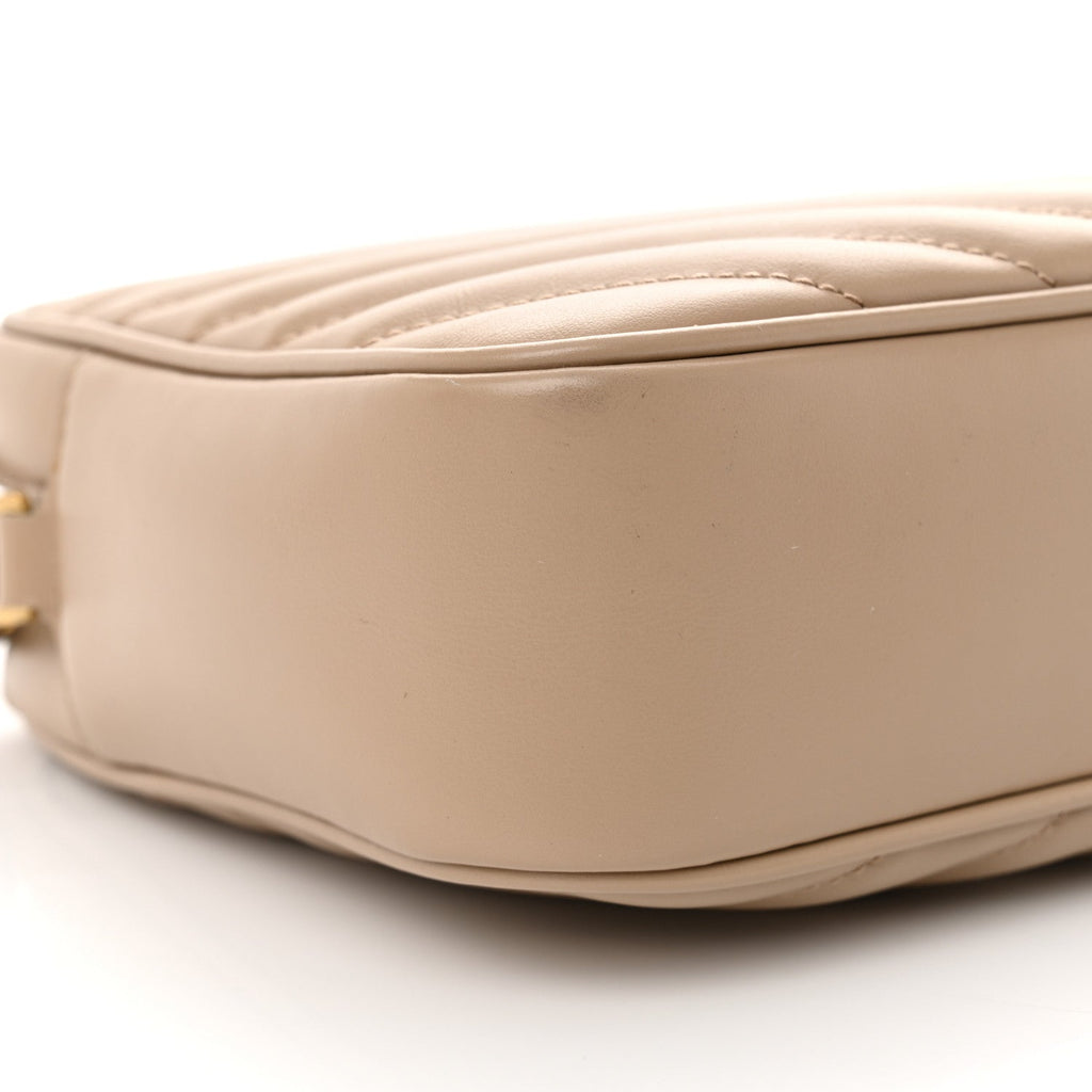Calfskin Matelasse Monogram Lou Camera Bag Dark Beige