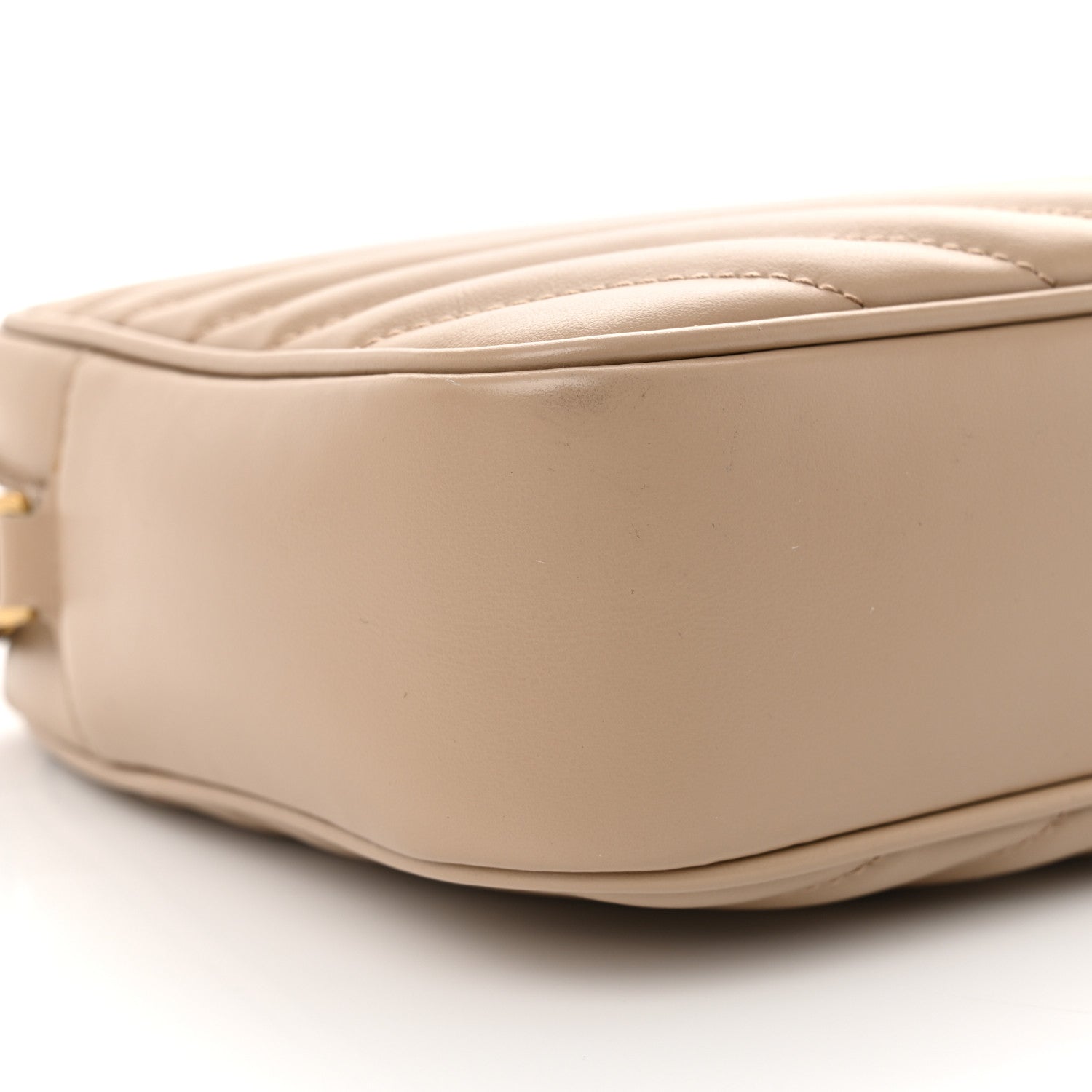 Calfskin Matelasse Monogram Lou Camera Bag Dark Beige