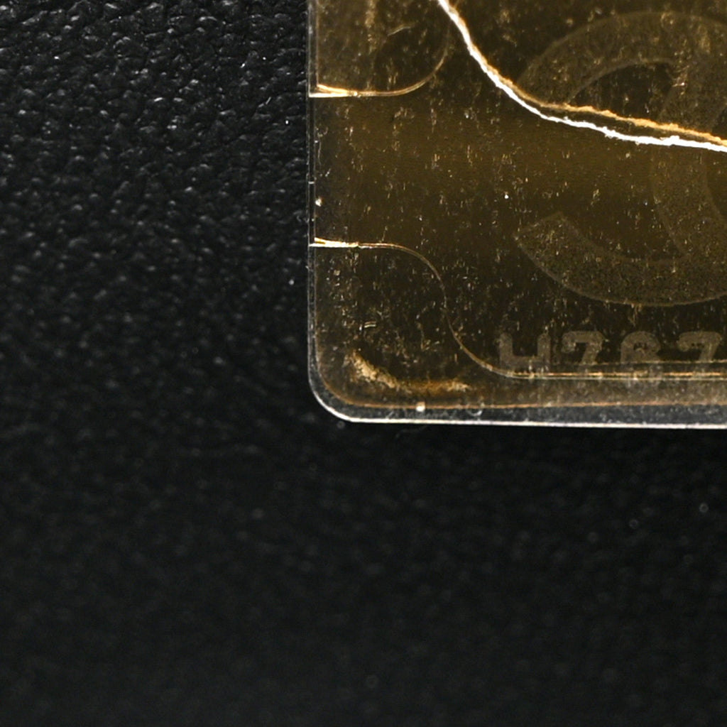 Lambskin Quilted Mini Square Flap Black