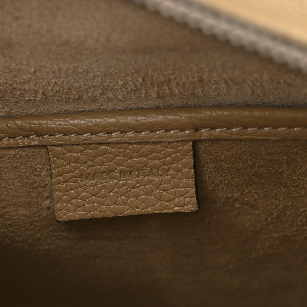 Drummed Calfskin Nano Luggage Dune