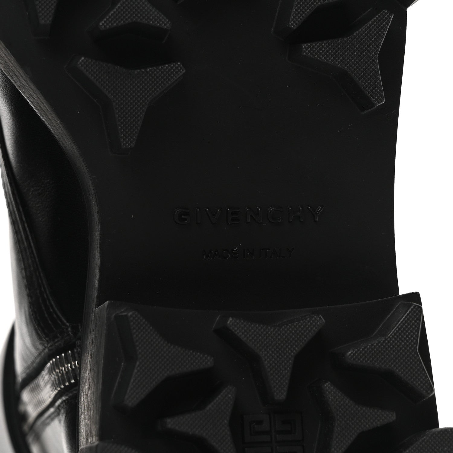 Calfskin Combat Boots 35 Black