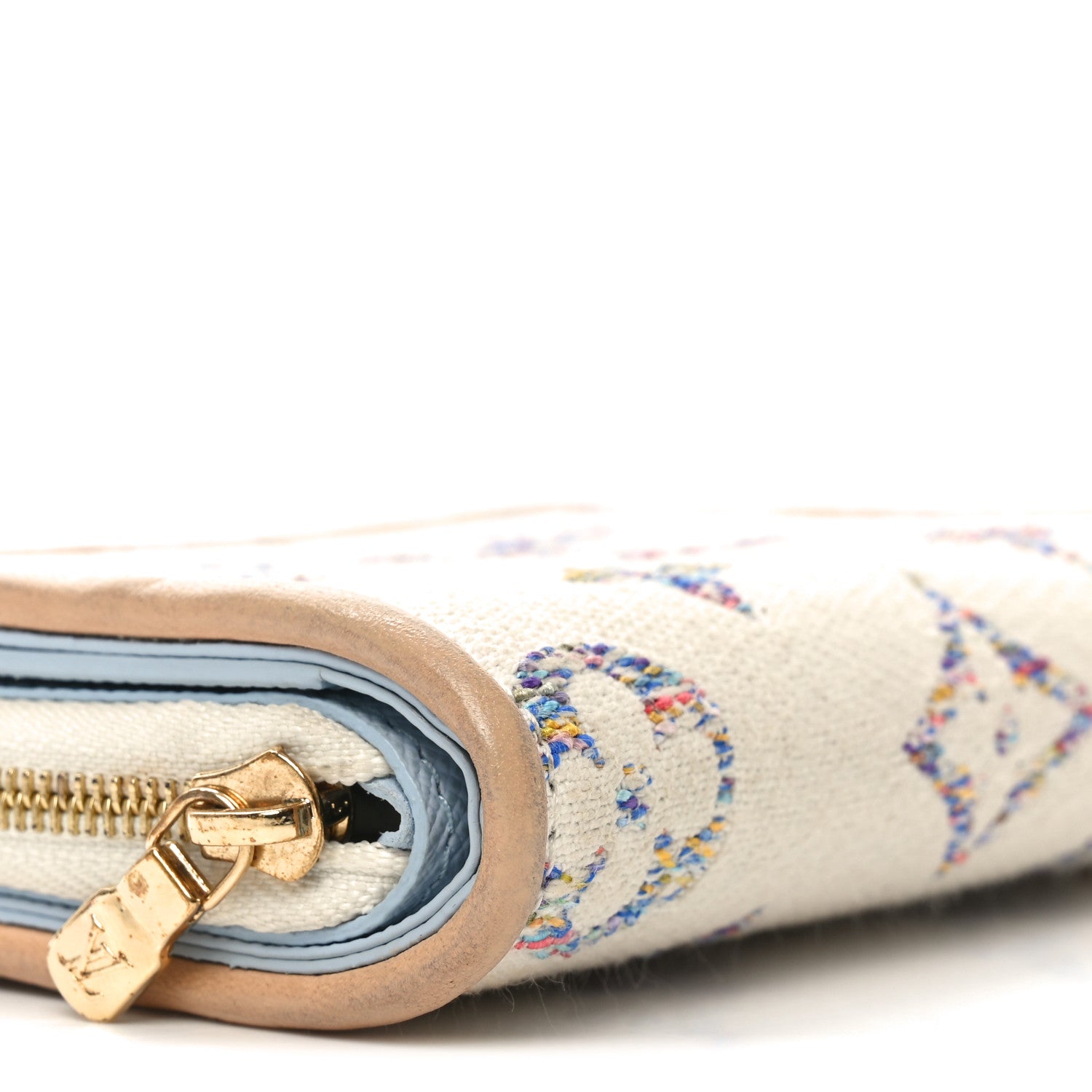 Monogram Jacquard Lou Wallet White