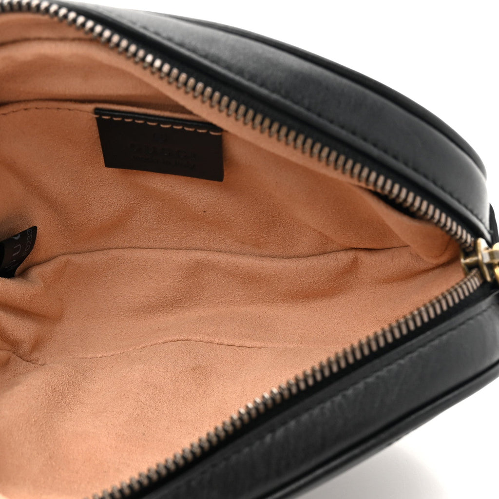 Calfskin Matelasse GG Marmont Belt Bag 85 34 Black